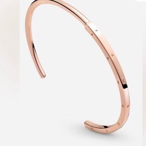 Pandora Signature ID Bangle Rose Gold
